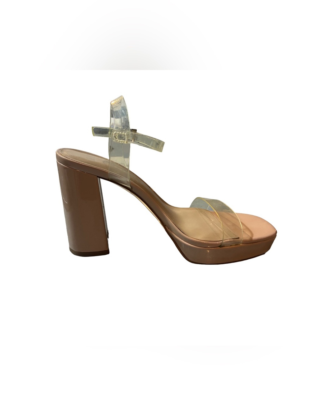 Mix No. 6 Women's Transparent and Beige Heels